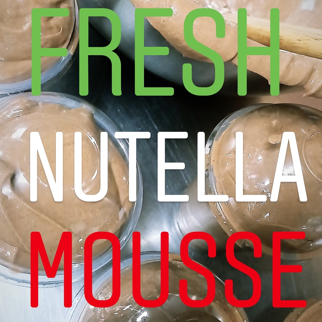Nutella mousse cup